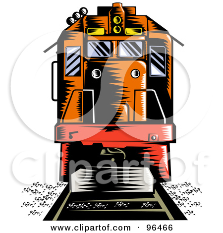 Front Train Engine Clip Art 96466 Royalty Free Rf Clipart Illustration