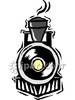Front Train Engine Clip Art The Front Black Train Royalty Free Clipart    