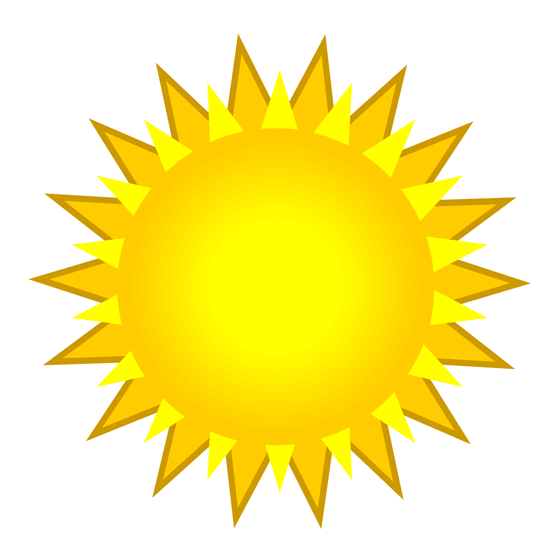 Illustration Of A Radiant Sunlight Or Sunshine Symbol