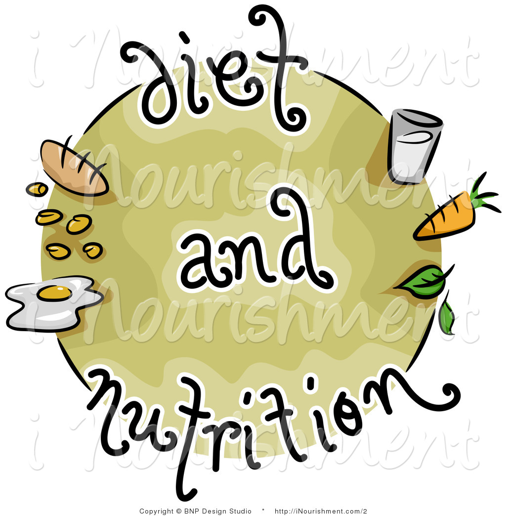 Larger Preview  Vector Clipart Of A Diet And Nutrition Circle With