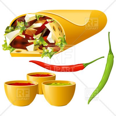 Mexican Fiesta Food Clip Art   Clipart Catalog Food And Beverages