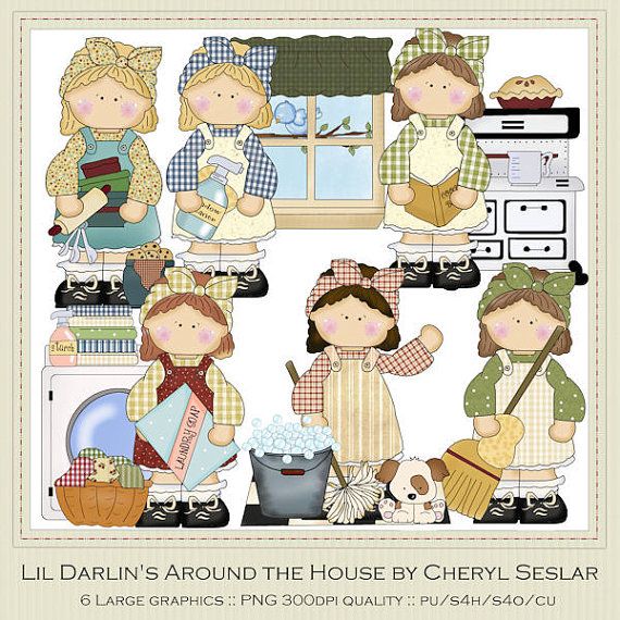 New Lil Darlin S Around The House Clipart By Cheryl By Marlodeedesigns    