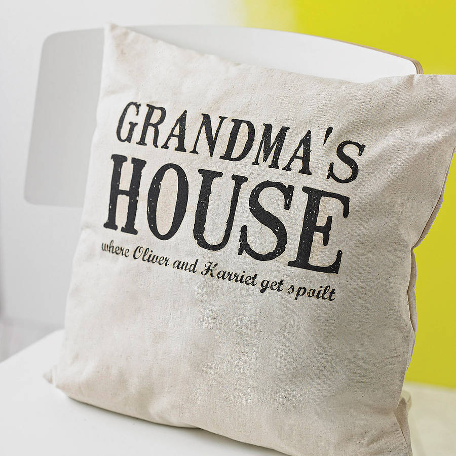 Original Grandma S House Personalised Cushion Jpg