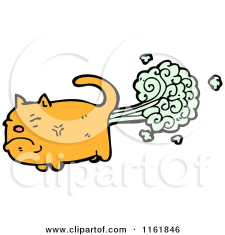 Outlined Old Lady Passing Gas   Royalty Free Vector Clipart By Djart