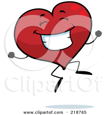 Royalty Free  Rf  Clipart Illustration Of A Happy Heart Character