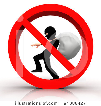 Royalty Free  Rf  Robber Clipart Illustration By Andresr   Stock