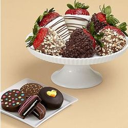 Spring Oreo Cookies And Chocolate Chip Covered Strawberries