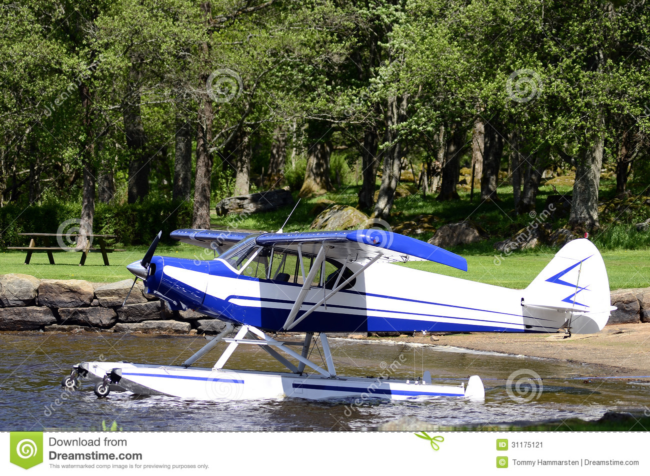 Aircraft Seaplane Floating Stock Image   Image  31175121