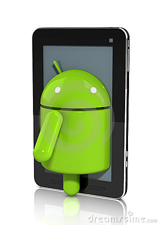 Android Tablet Clipart Glossy Android Character
