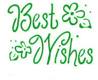 Best Wishes Stencil