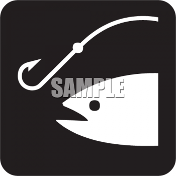 Clip Art Fish Hook  Line Symbol Clipart