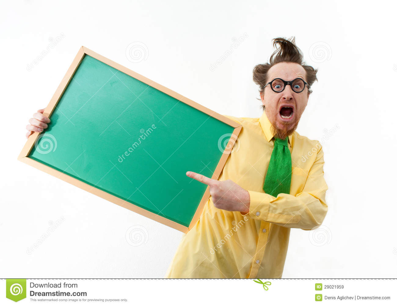 Crazy Teacher Royalty Free Stock Images   Image  29021959