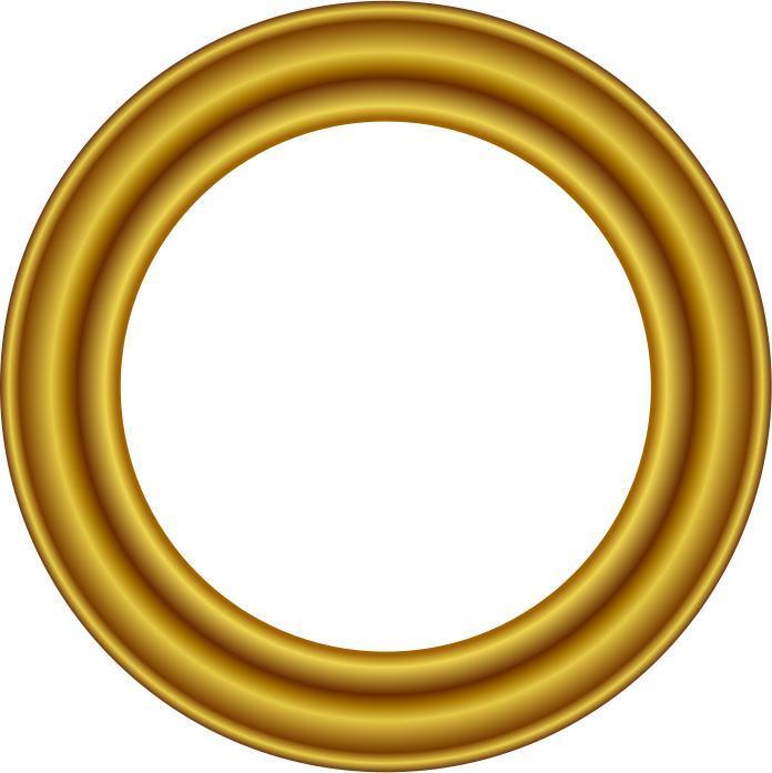 Gold Circle Frame
