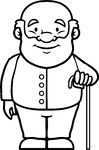 Grandfather Clipart Black And White Black And Whit Grandfather