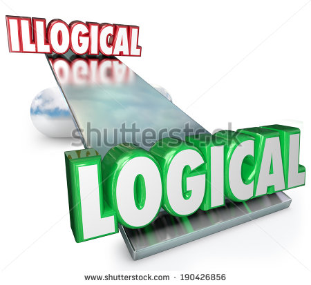 Logical Vs Illogical Words See Saw Balance Weighing Best Answer