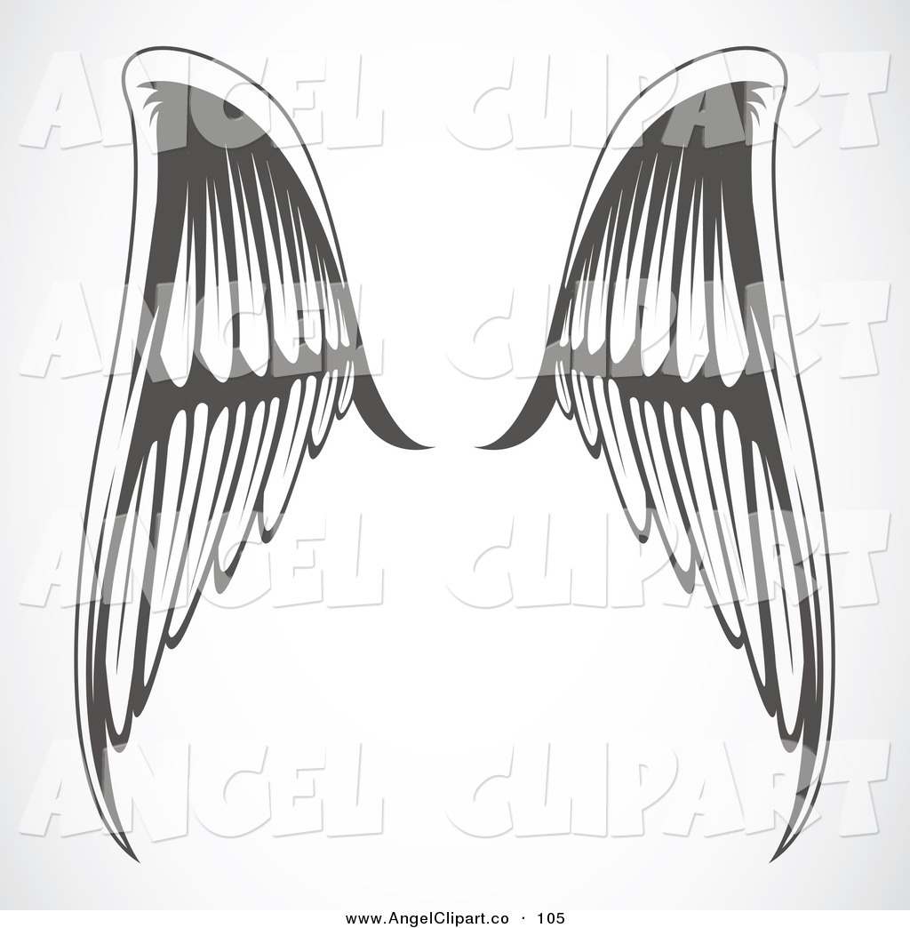 Outline Of Angel Wings Clip Art Angel Wings