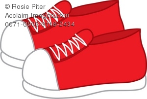 Pictures Red Tennis Shoe Clipart   Red Tennis Shoe Stock Photography