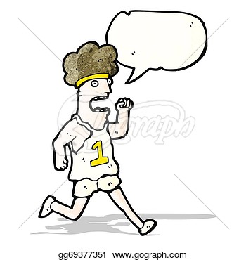 Tired Runner Clipart Cartoon Tired Marathon Runner