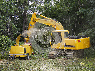 Wood Chipper Royalty Free Stock Photo   Image  26485565