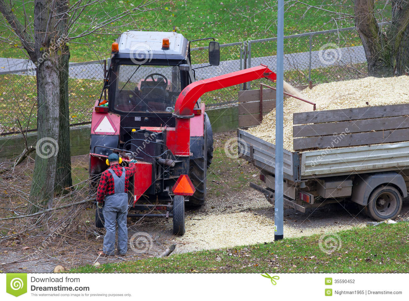 Wood Chipper Stock Photography   Image  35590452