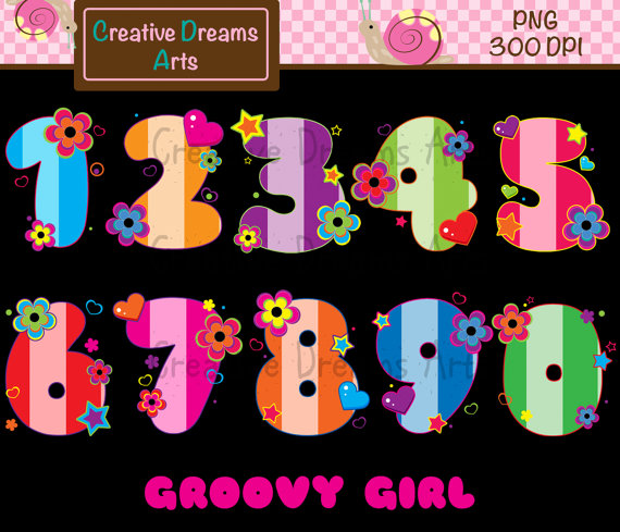 40  Off Groovy Girl Clipart Instant Download By Creativedreamsarts