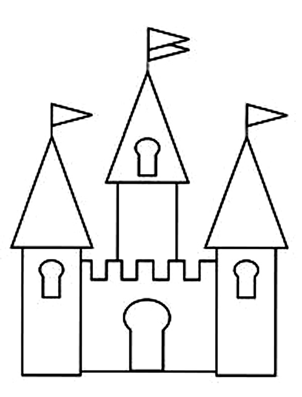 Cartoon Design  Disney Princess Castle Coloring Pages To Kids