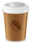 Clip Art I Love Coffee Plastic Cups With Lid Vector Clip Art