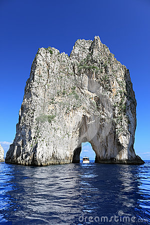 Faraglioni Di Mezzo   One Of Three Famous Giant Rocks Capri Island