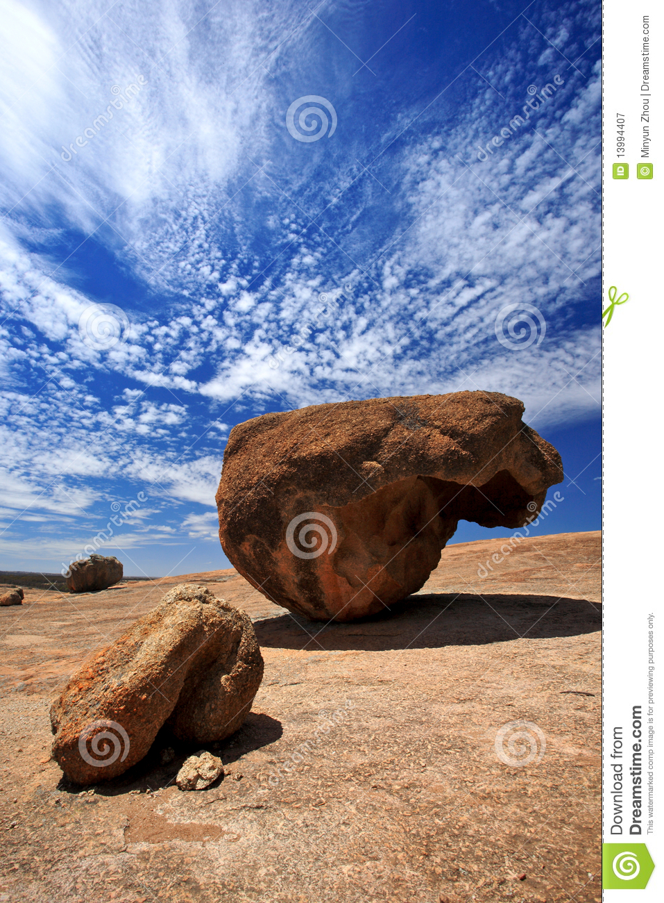 Giant Rocks In Abstract Sharp Stand On Top Of The Wave Rock West