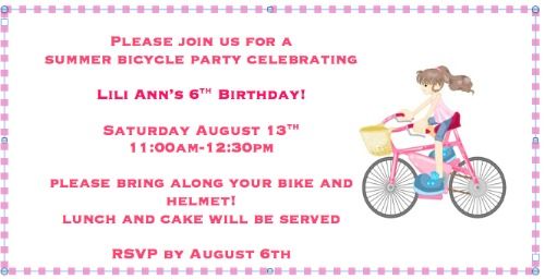 Great Idea For A 6 Year Old Birthday Party  A Bike Decorating Party