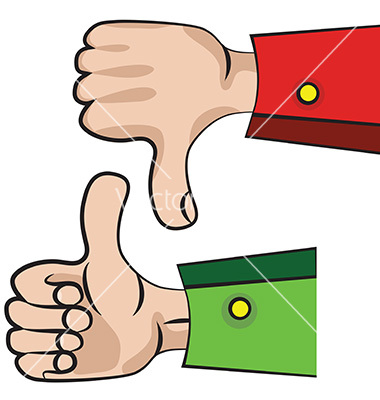 Hand Gesture Like Or Unlike Vector Art   Download Sign Vectors