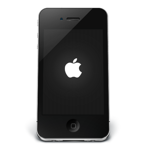 Iphone Black Apple Icon   Iphone 4 Iconset   Musett Com