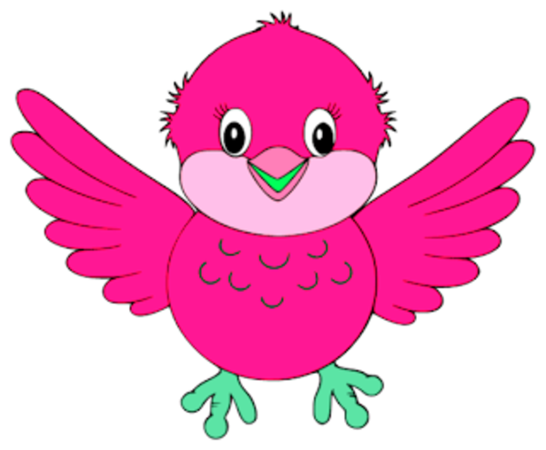 Little Blue Bird Pink   Free Images At Clker Com   Vector Clip Art