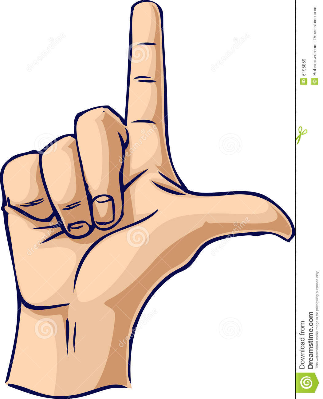 Looser Hand Gesture Royalty Free Stock Images   Image  6195859