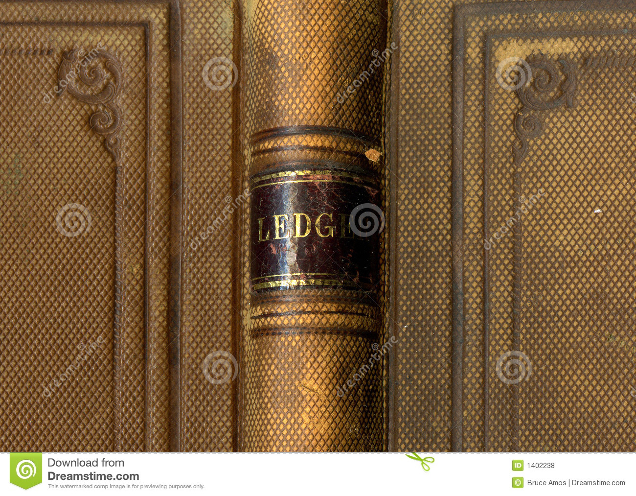 Old Book Cover Clipart Antique Ledger Book Cover With