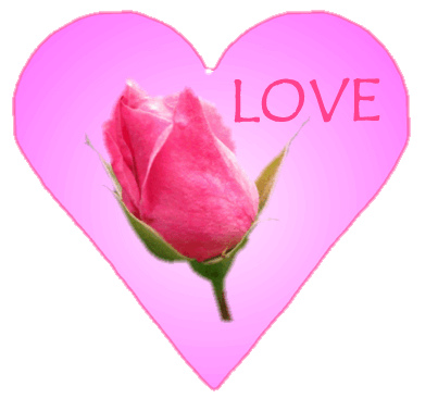 Pink Love Heart With Roseud 10 Cm   This Clipart Drawing Has    