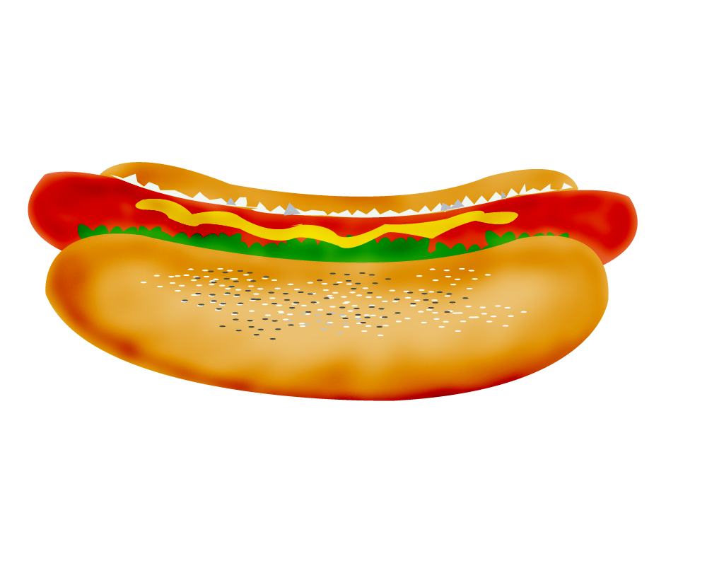 Silly Hot Dog Clipart
