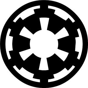 Star Wars Logo Imperial Insignia Vinyl Decal Sticker Fun Funky    