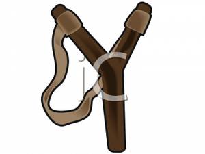 Strap Clipart A Wooden Slingshot With An Elastic Band 100609 030054    