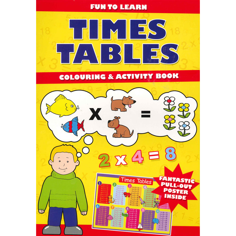 Times Tables Colouring And Activity Book