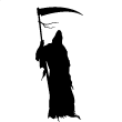 Vector Reaper And Death Clip Hell Dead White Graphic Black Grim
