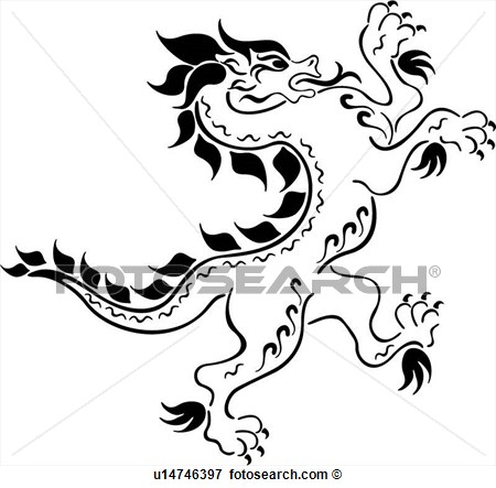 Asian Dragon Medieval Myth Mythical Mythological Animal View    