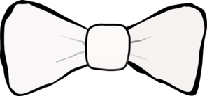 Bow Tie White Clip Art At Clker Com   Vector Clip Art Online Royalty
