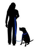 Dog Training  Obedience   Command  Sit At Heel   Clipart Graphic