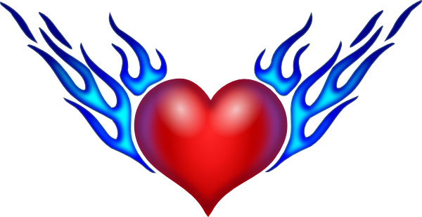 Flaming Heart Clip Art   Group Picture Image By Tag   Keywordpictures    