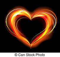 Flaming Heart Clipart Vector And Illustration  843 Flaming Heart Clip