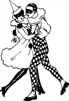 Free Harlequin Dancers Clipart   Free Clipart Graphics Images And