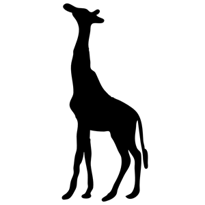Free Vector Clipart Giraffe Contour
