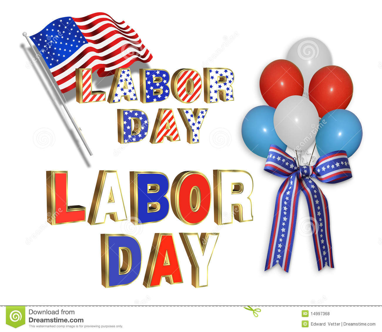 Labor Day Clip Art Borders  Memorial Day Holiday Clip Art  View