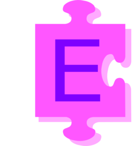 Letter E Inside Puzzle Piece Clip Art At Clker Com   Vector Clip Art